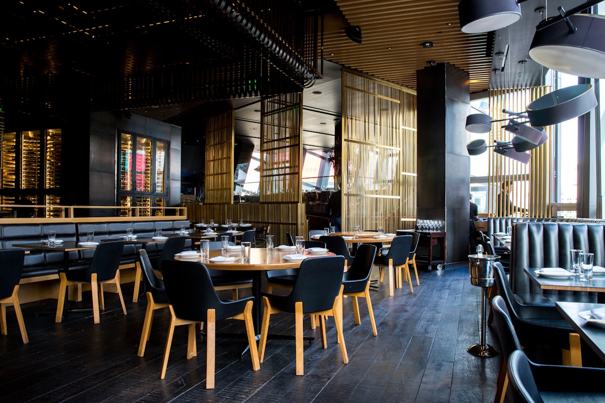 The restaurant's main dining room